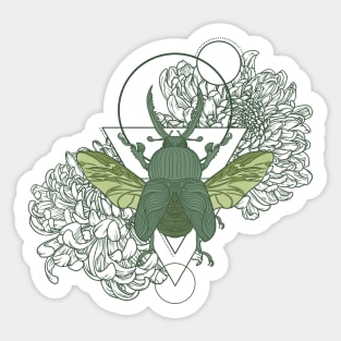Geometric Beetle Sticker
